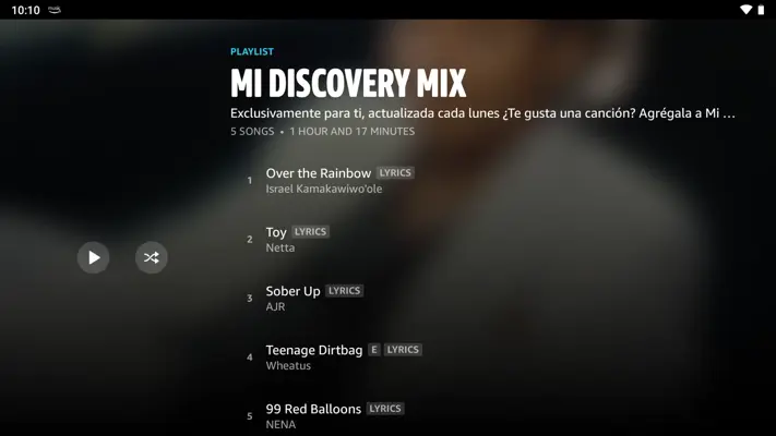 Amazon Music (Android TV) android App screenshot 2